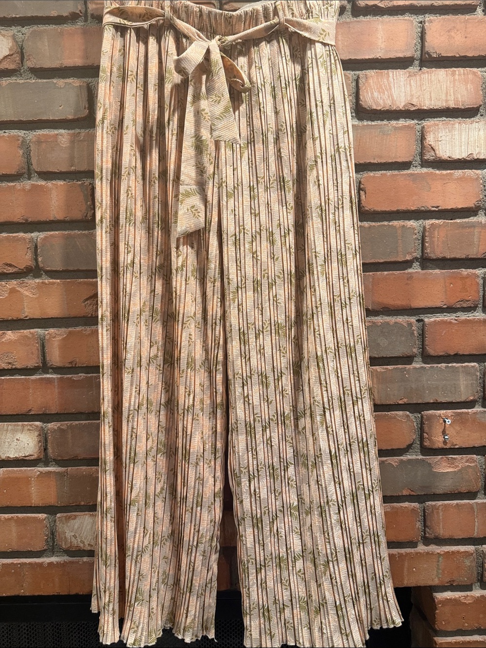 Alice Blue Pleated Wide Leg Pants